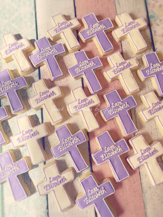 Christening Custom Cookies by Sweet Confections by Jess Catch My Party