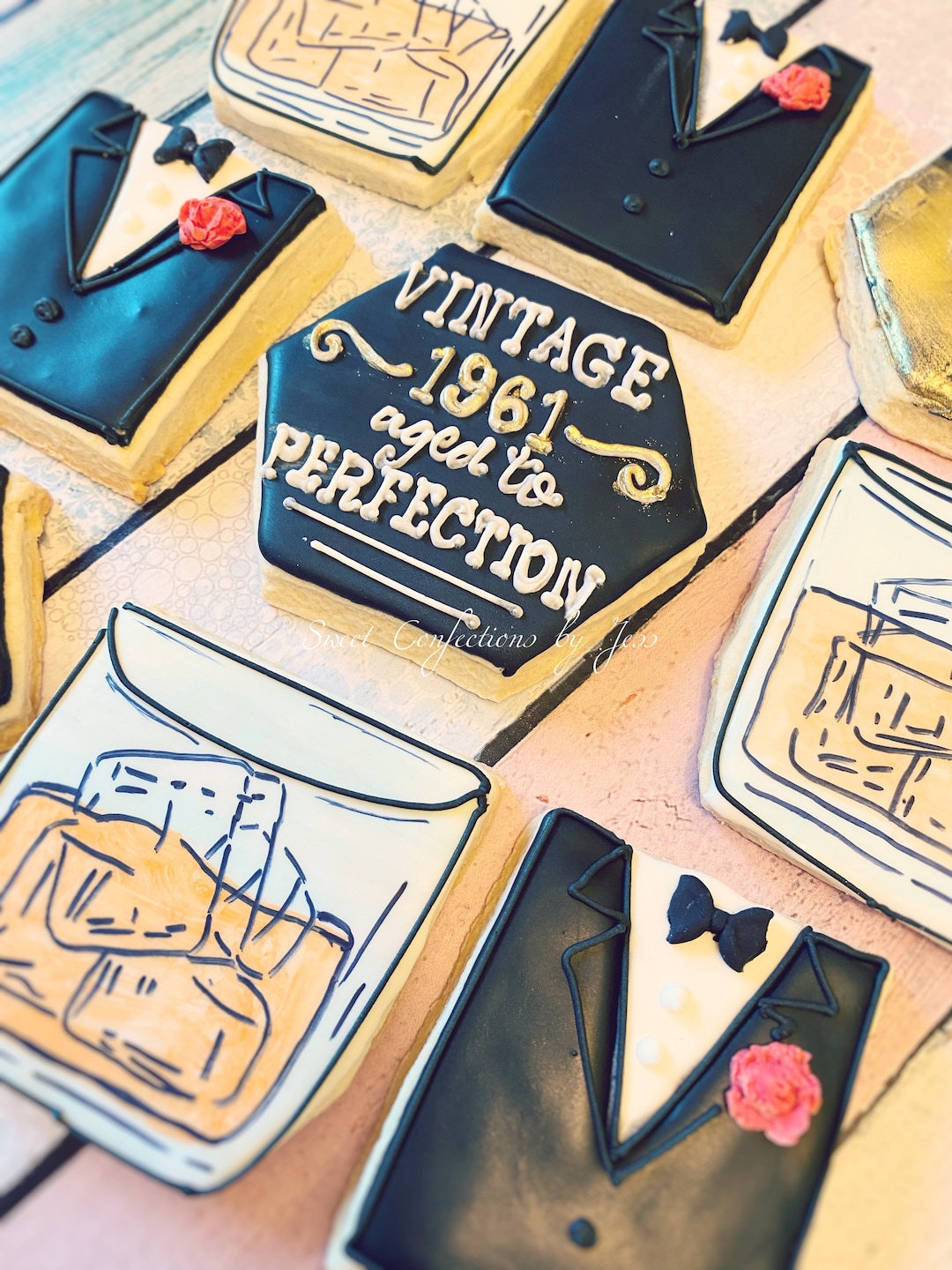 Vintage Birthday Cookies Etsy