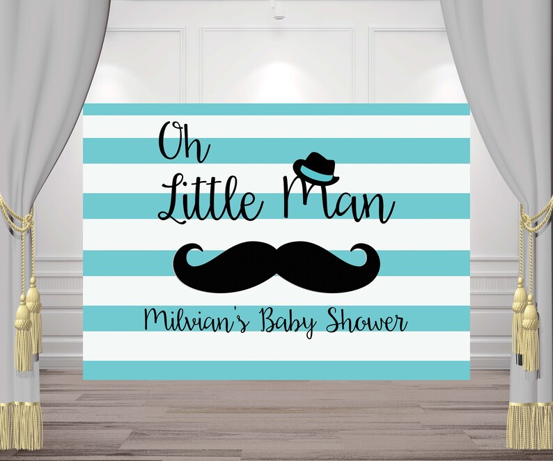 Little Man Birthday Backdrop Little Man Baby Shower Backdrop Etsy Little Man Birthday Backdrop Little Man Baby Shower Backdrop Etsy