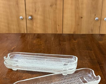 Vintage Norpro glass corn-on-the-cob dishes
