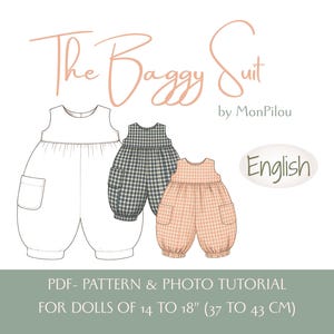 PDF-pattern & Photo Tutorial - the Baggy Suit  - for Waldorf dolls - in ENGLISH