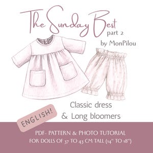PDF-pattern & Photo Tutorial - the Sunday Best part 2 - for Waldorf dolls - in ENGLISH