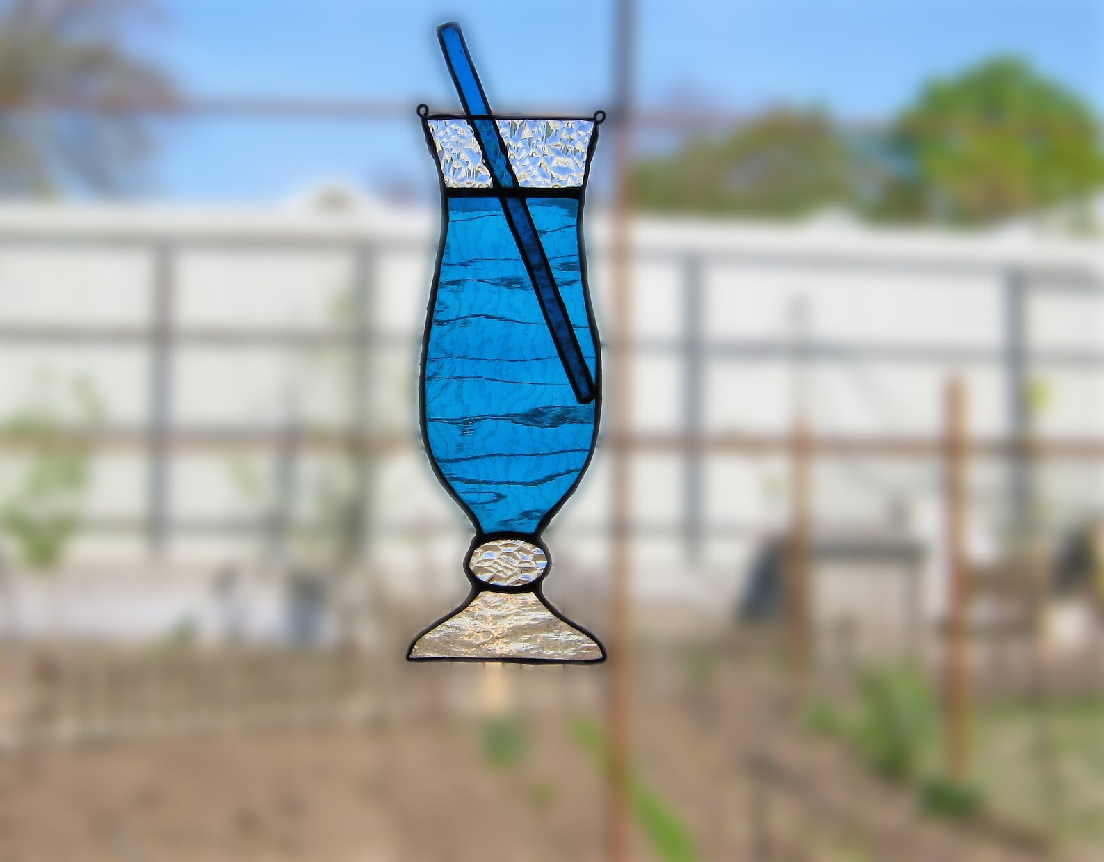 Stained glass bar decor Cocktail glass suncatcher Window Etsy