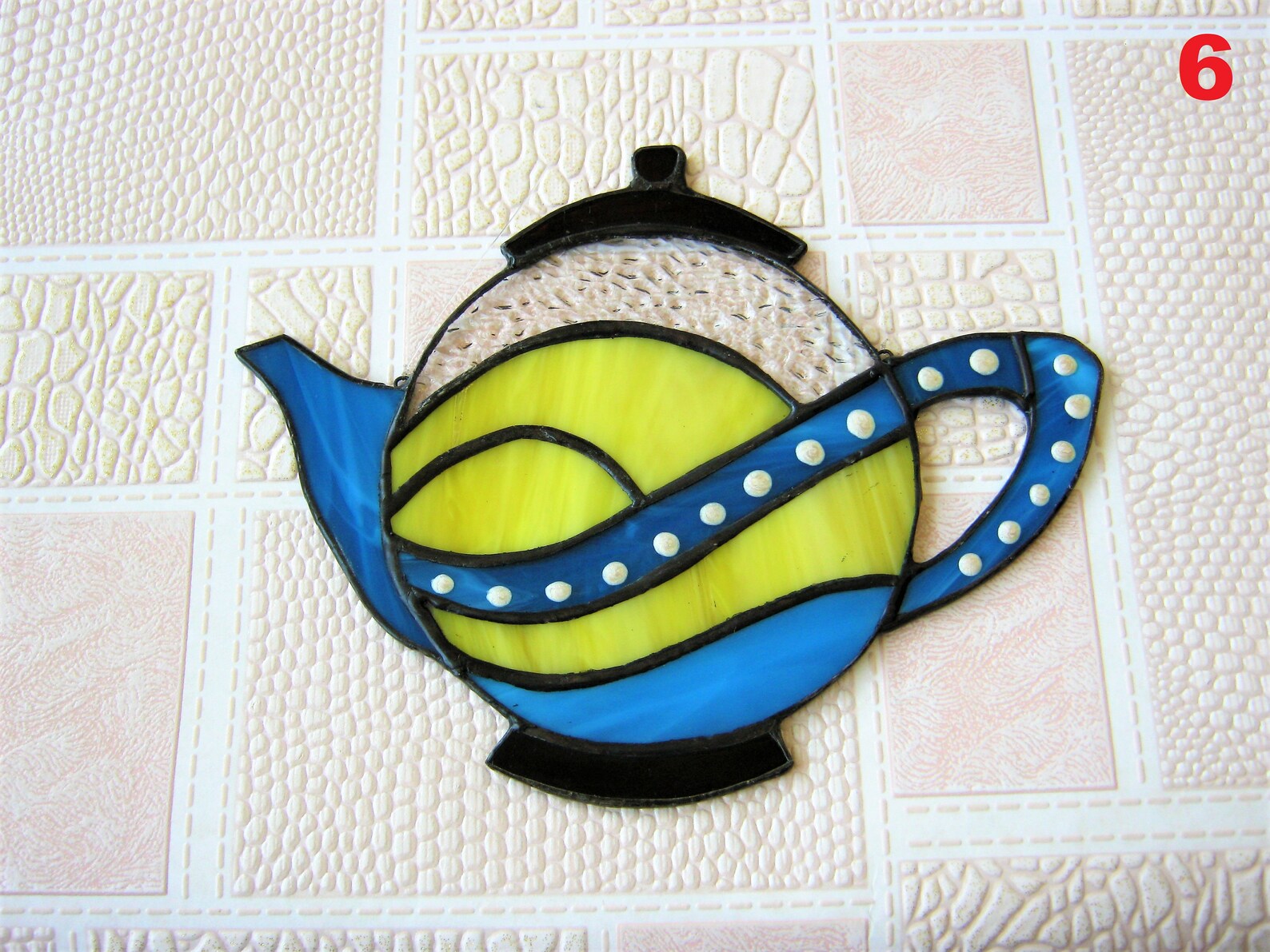 Stained glass teapot Teapot suncatcher Kitchen decor Tea room Etsy