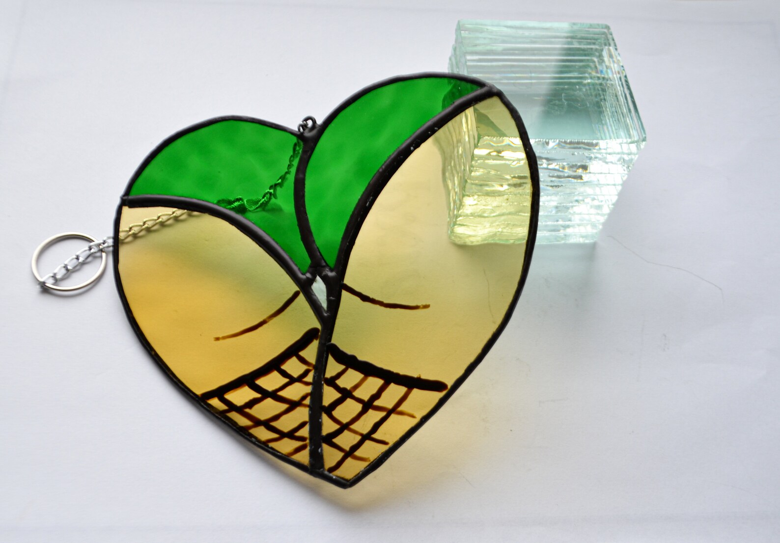 Stained Glass Booty Heart Butt Heart Suncatcher Bum Heart Etsy