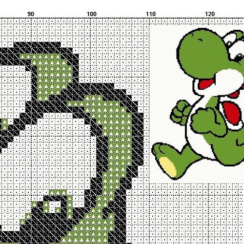 Pile of Yoshis Cross Stitch Pattern Etsy