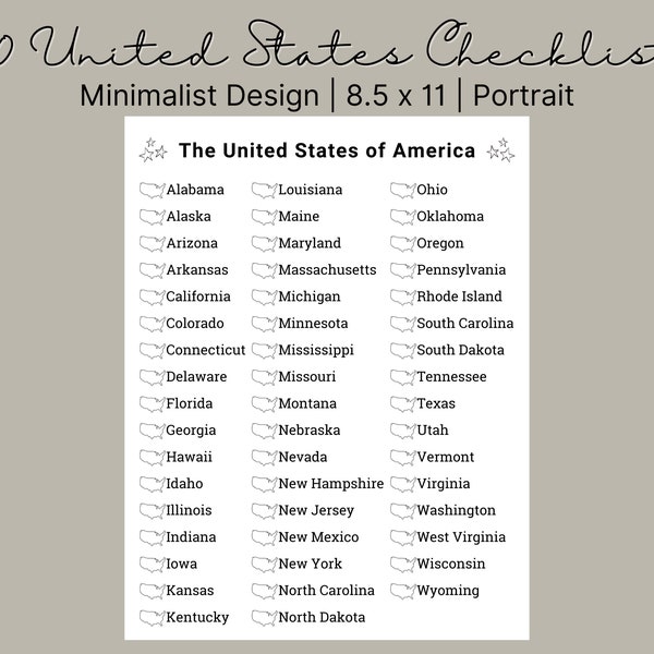 United States Checklist Printable - Il 600x600.3775908069 Gdns 
