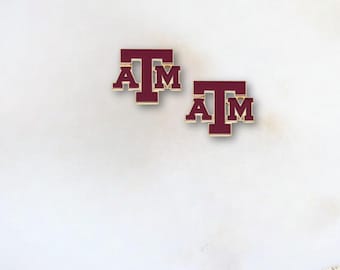 Aggie-Inspired Earrings – Game Day Jewelry for Texas ATM Fans | Gig 'Em, ATM  Aggies Statement Studs & Drops