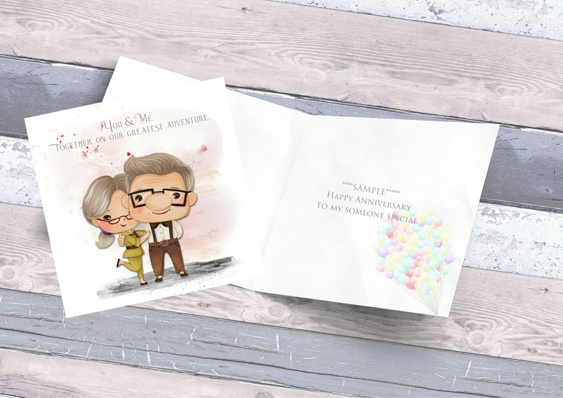 Disney Pixar Up Anniversary/Wedding Carl & Ellie Birthday