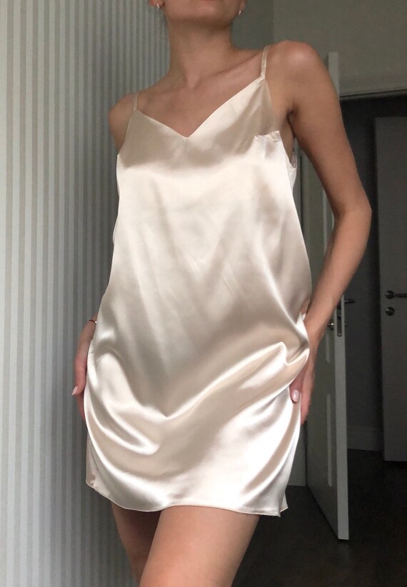 long satin slip