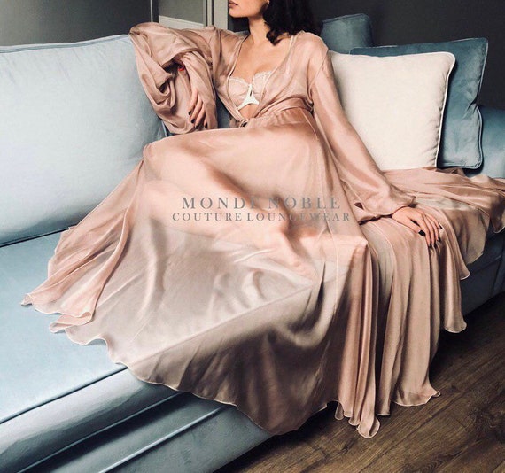 long lingerie gown