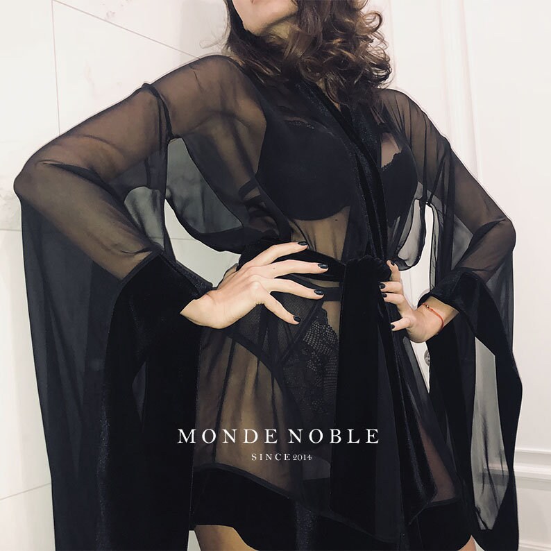 Silk kimono/ Velour robe/ Velvet robe/ Silk kimono/ Silk robe Etsy