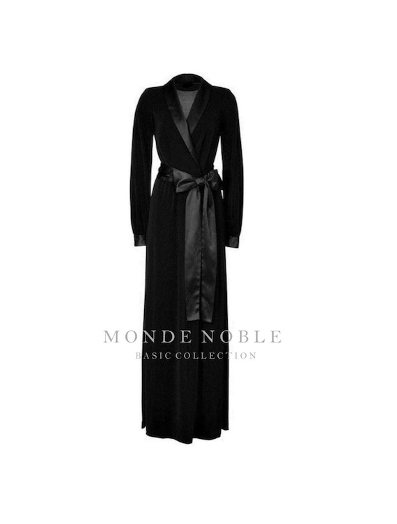 long velvet robe