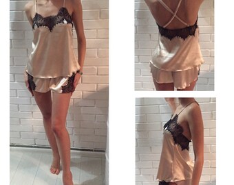 Bridal Lingerie Set/ Wedding Lingerie Set/ Lace Lingerie Set/ Honeymoon Lingerie/ Girlfriend Gift/ Mesh Lingerie/ Lace Lingerie