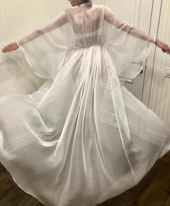 long white robe for bride