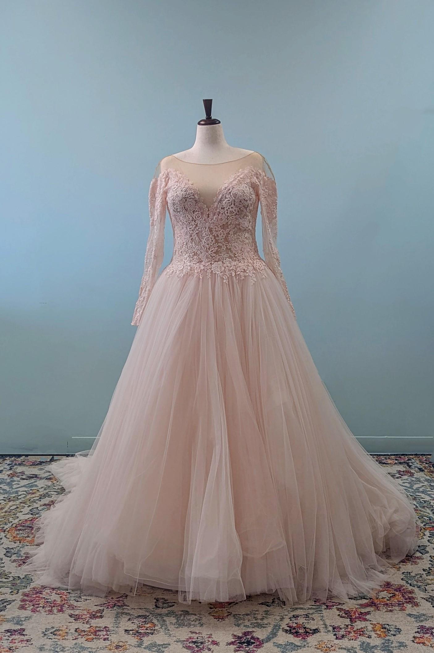pronovias pink wedding dress Wedding Gown Pink And Grey Gown Pink Wedding Dresses For Feminine Elegance Pronovias
