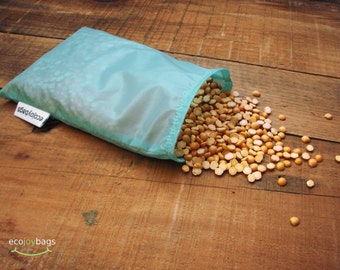 Reusable bulk food bag, reusable grocery bag, ripstop nylon, size small BLUE