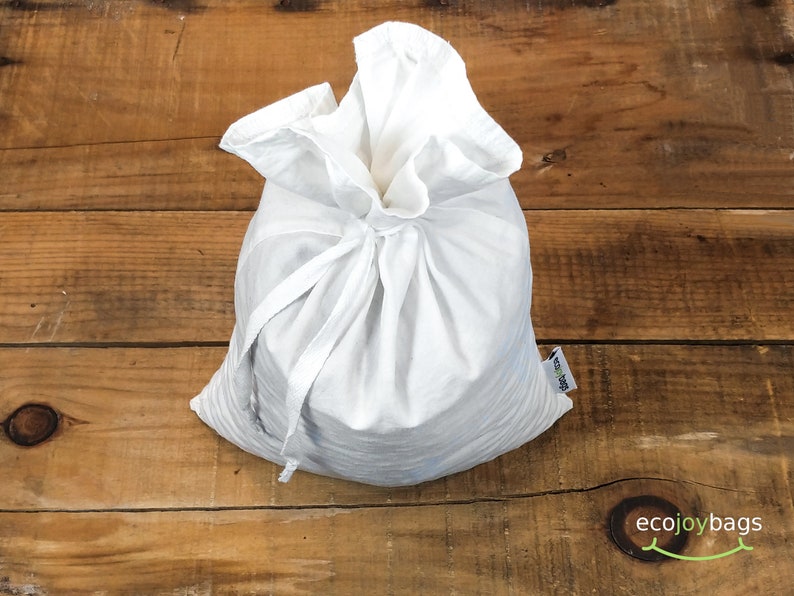 Organic Cotton Reusable Bulk Food Bag Reusable Grocery Bag Etsy