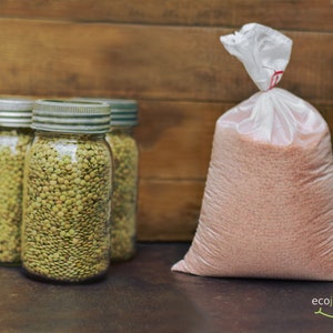 Reusable bulk food bag, reusable grocery bag, ripstop nylon, size large BLUE, bulk bin, flour bag image 5