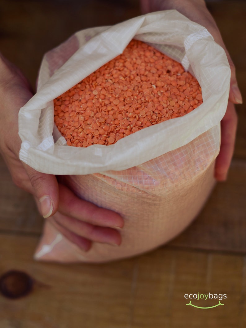 Reusable bulk food bag bulk bin flour bag Set of 3 Large Etsy