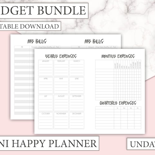Happy planner expense tracker printable - polkmatic