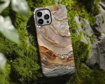 Luxurious Faux Mother of Pearl iPhone/Galaxy Hard Case