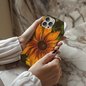 Sunflower iPhone Case: Floral Protective Tech Accessory