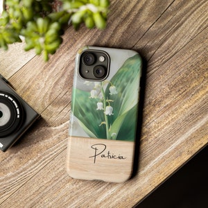 May Lily of the Valley Birth Flower Personalized Tough Case iPhone/ Galaxy