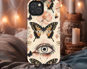 Funda para iPhone con diseño de mariposa Mystic Eye: protección de alto impacto