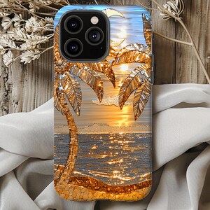 Luxurious Golden Palms tough case image 5