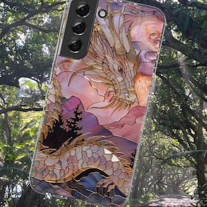 Gold Dragon Tough Case iPhone/ Galaxy Not Stain Glass