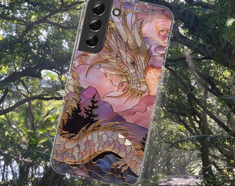 Gold Dragon Tough Case iPhone/ Galaxy Not Stain Glass