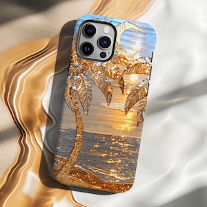 Luxurious Golden Palms tough case image 1