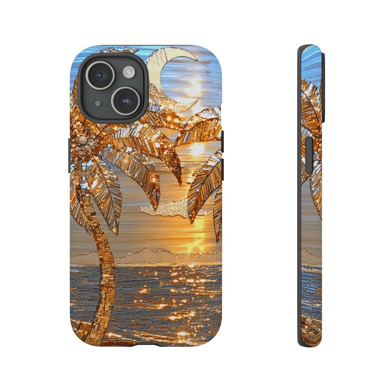 Luxurious Golden Palms tough case image 12