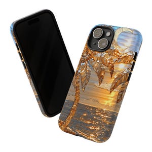 Luxurious Golden Palms tough case image 11