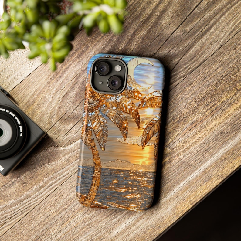 Luxurious Golden Palms tough case image 9