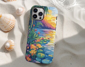 Tropical Sunset Phone Case: Durable Protective Phone Cover
