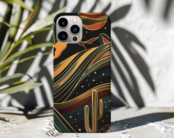 Custodia resistente per iPhone Desert Cactus: custodia protettiva ispirata alla natura