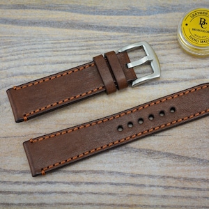 Uhrenarmband Klassisch Braun 16 mm 18 mm 20 mm 22 mm 24 mm 26 mm BroscolorsDesign / Uhrenarmband 17 19 21 23 25 mm SALE