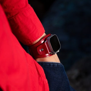 Bordeaux Apple Cuff Band 49mm Ultra / FREE Personalization /  Customized Cuff Watch Band for Apple Watch Ultra 49mm / SALE
