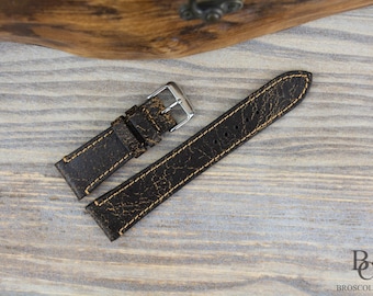 Tudor Black Bay GMT Leather Strap, Crazy Horse Leather Watch Band, Custom Strap All Models - Black Bay Pro/GMT S G/Chrono S G/ Bronze, BB58