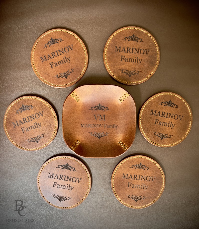 BroscolorsDesign Leather Coasters