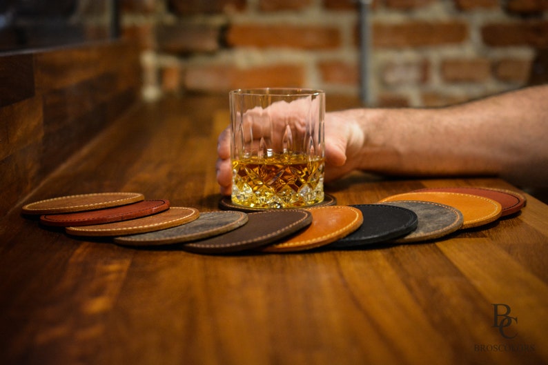 BroscolorsDesign Leather Coasters - Thumbnail 2