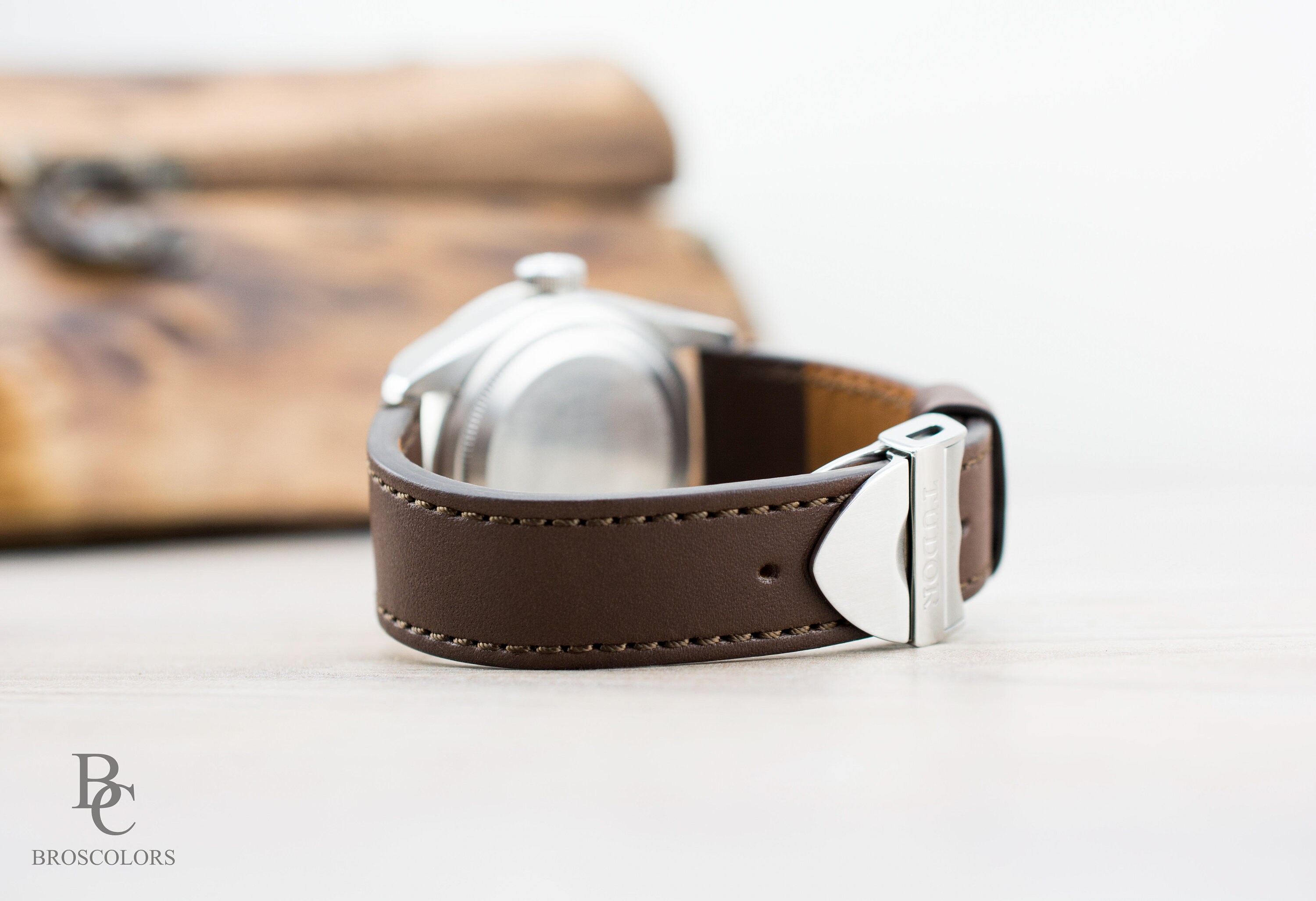 Tudor Black Bay GMT Leather Strap, Brown Leather Watch Band