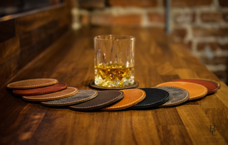 BroscolorsDesign Leather Coasters - Thumbnail 3
