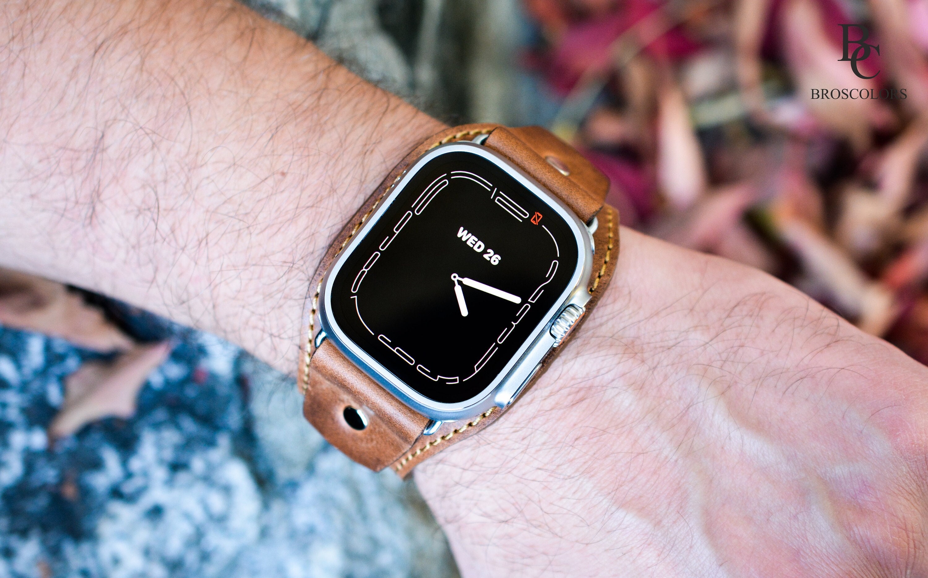 Bracelet Apple Watch Cuir Perforé