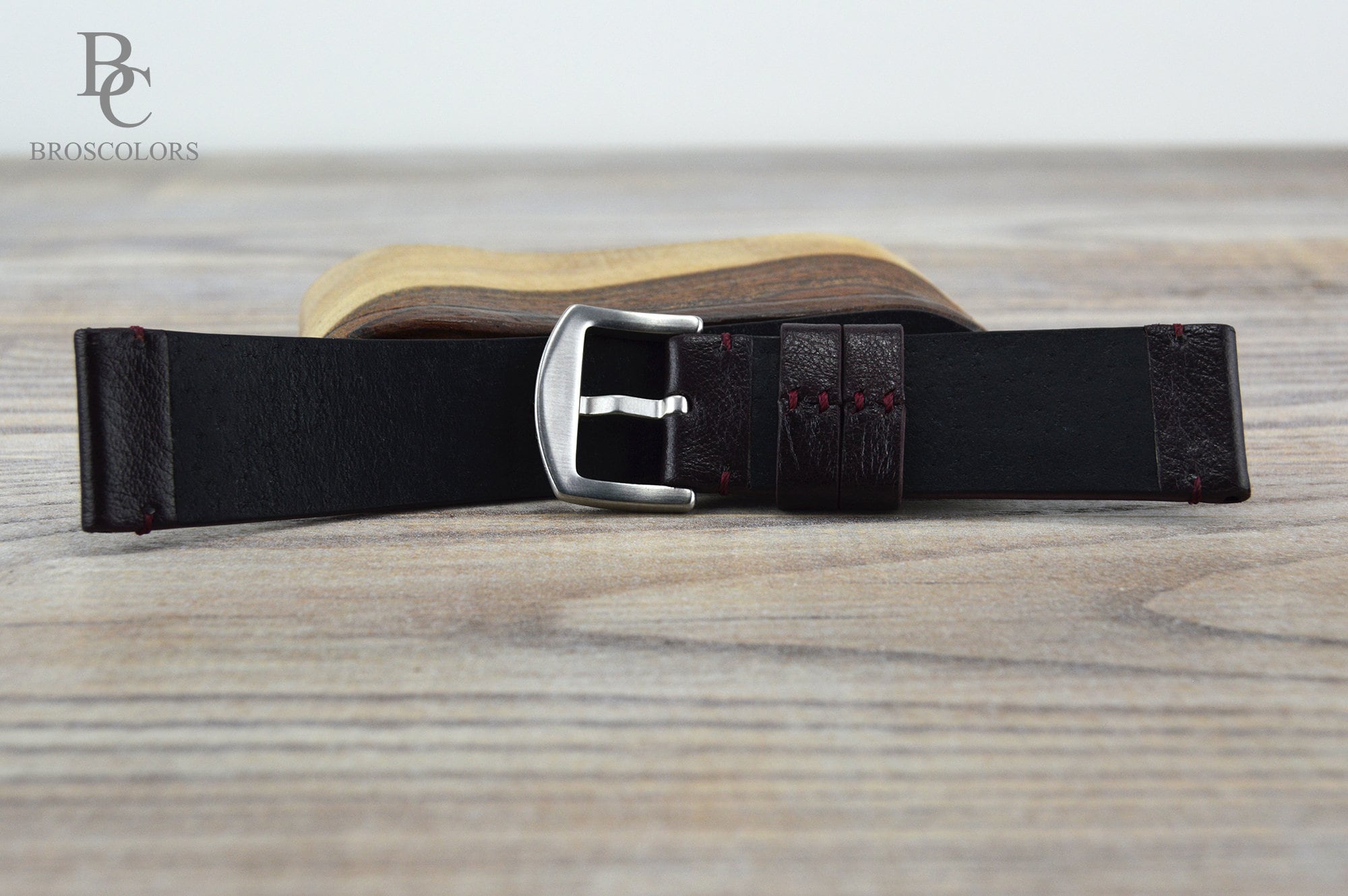 Bordeaux Leather Watch Strap Flexible Leather Watch Band Etsy