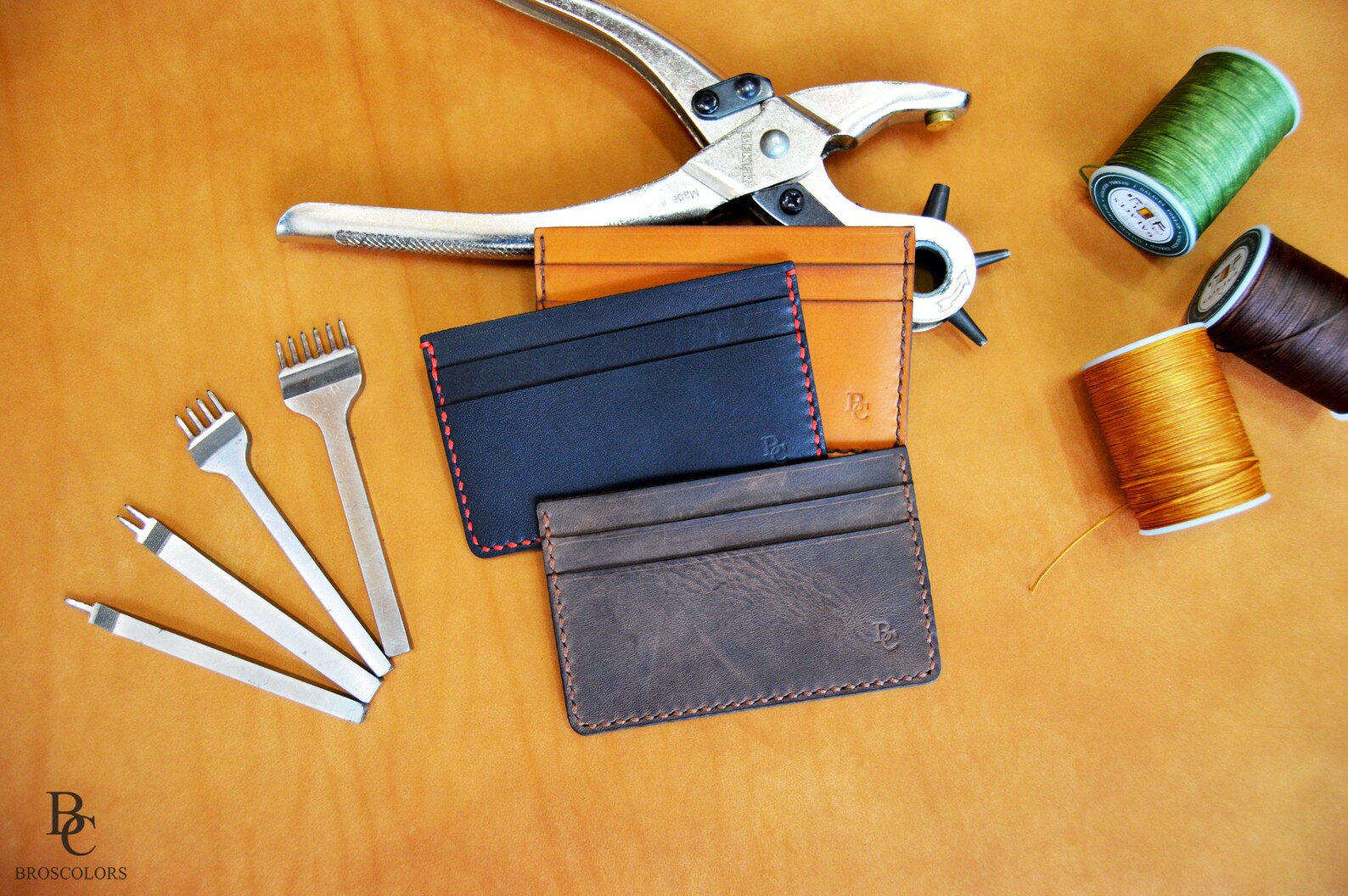 Camberwell Card Holder Two-Tone Leather