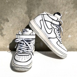 Comic Sketch Airforce One Custom Adult & Kids Sizes