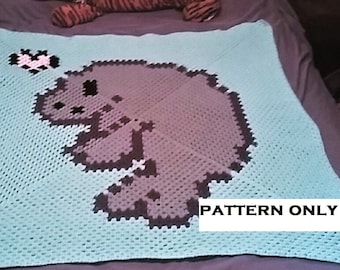 Manatee design  Continuous Square Graphgan 50 Row Graph